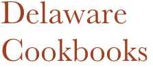 Delaware
Cookbooks