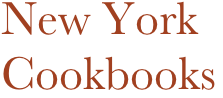 New York 
Cookbooks