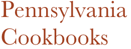 Pennsylvania
Cookbooks